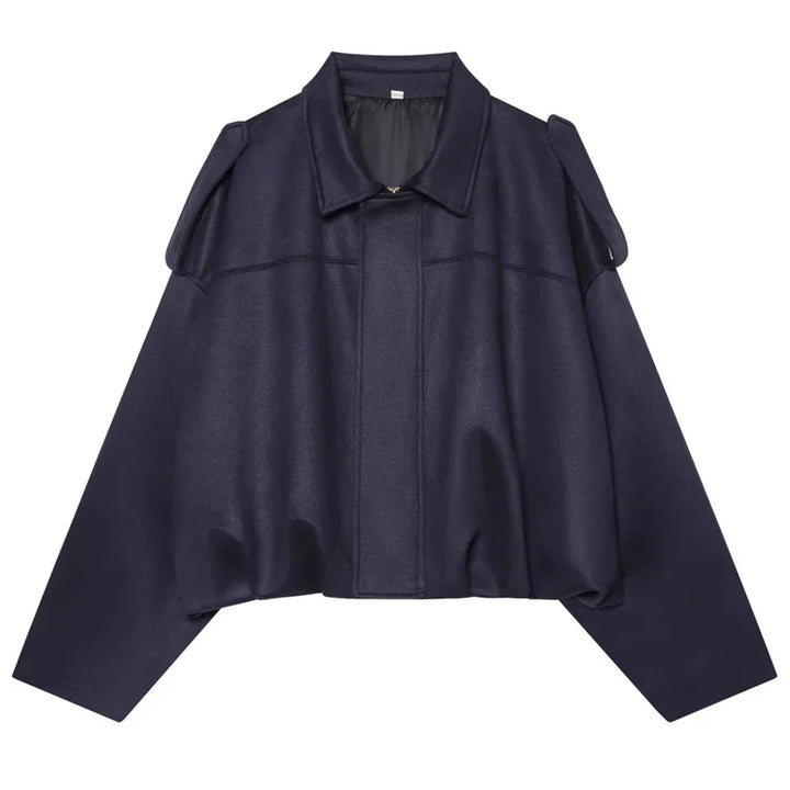 HAILEY – Cropped Bomber Jacke aus Wildleder-Optik