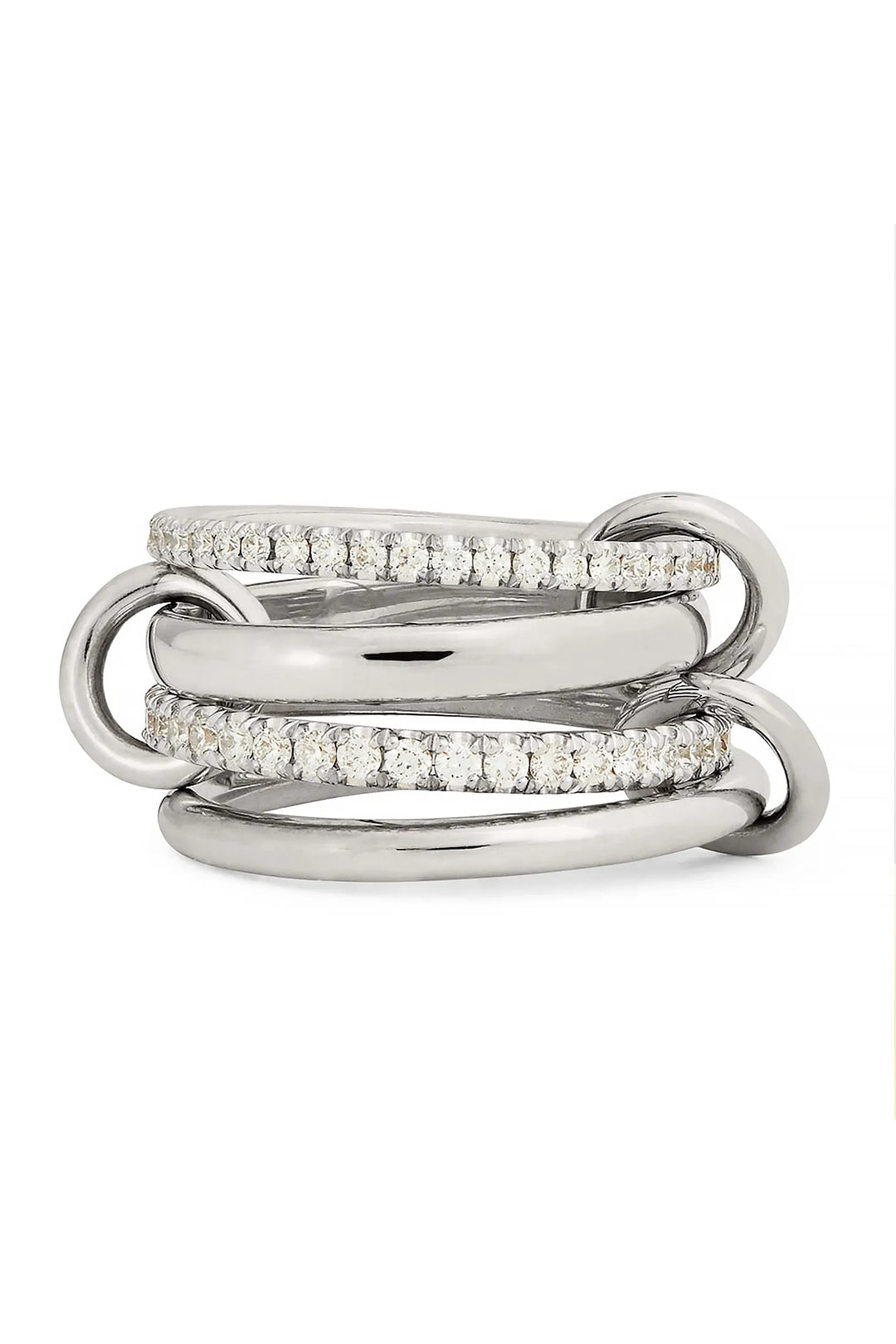 Luxus Zirkonia Stapelring – Vergoldeter Damenring