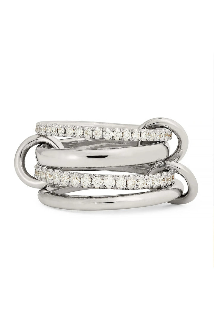 Luxus Zirkonia Stapelring – Vergoldeter Damenring