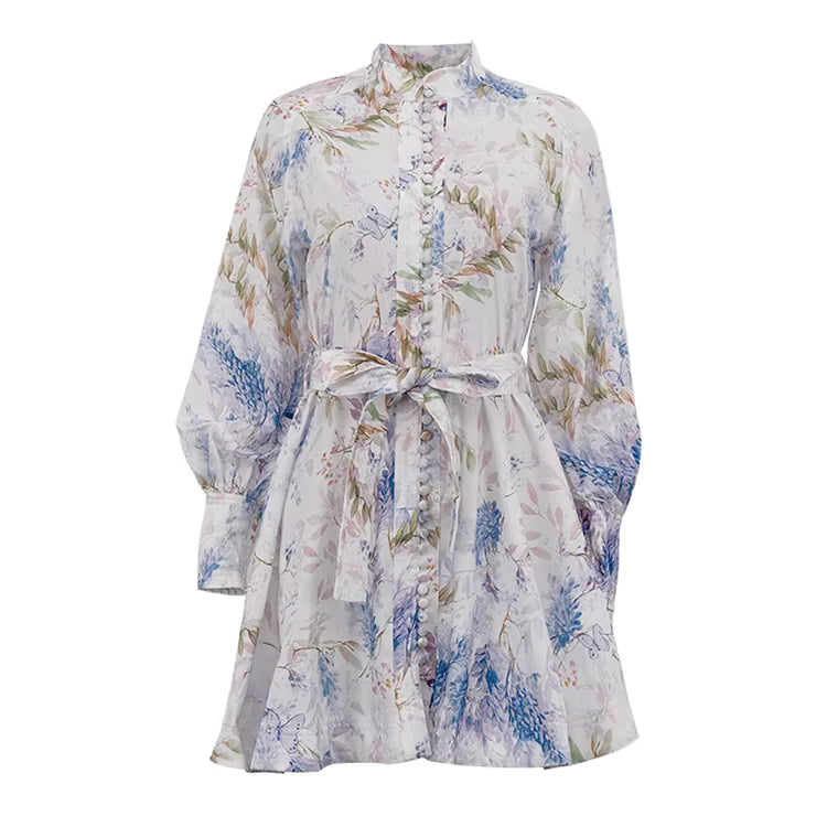 Élodie Vintage Blumenkleid – Elegantes Midikleid im französischen Stil