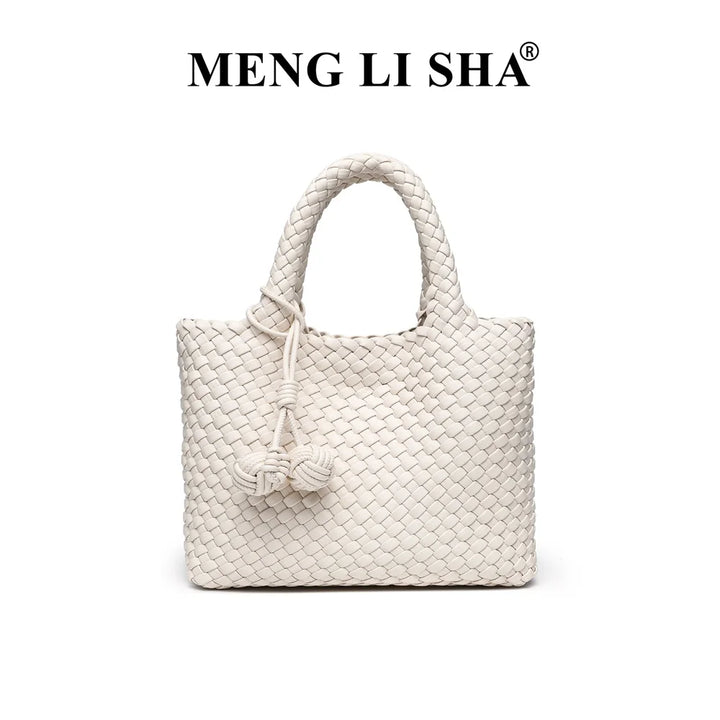 ISADORA – Handgewebte Crossbody Bag aus weichem PU-Leder