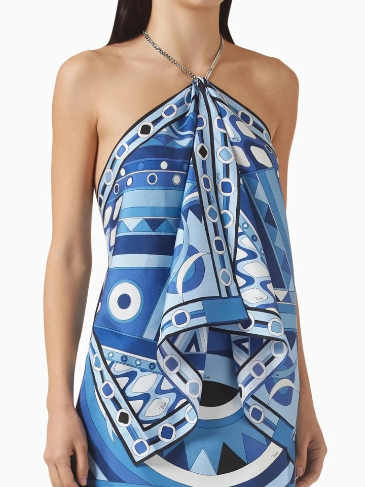 Satin Halter Neck Tank Top
