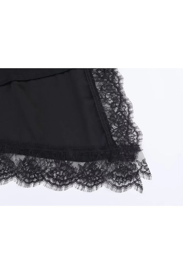 ELENA - Lace Damen Top – Asymmetrisches Shirt