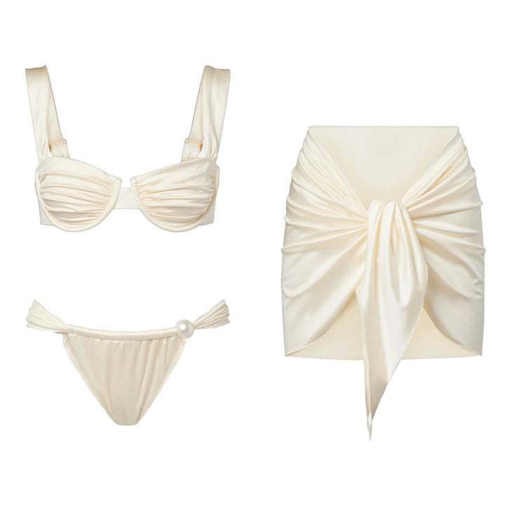 Emma Pearl Bikini Set – Elegantes 2-teiliges Damen-Badeoutfit mit Rock