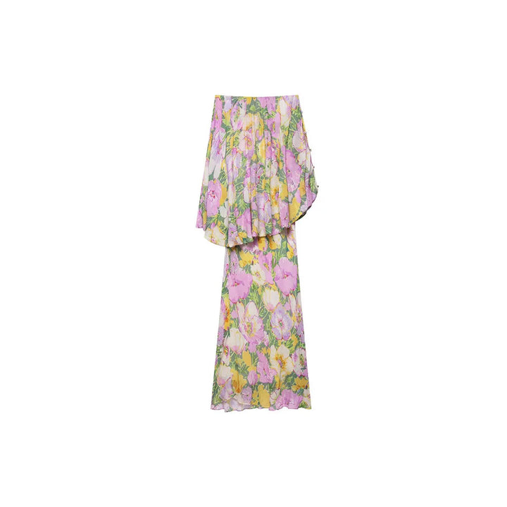 ÉLISE Strapless Maxi Dress – Zeitlose Eleganz mit floralem Statement