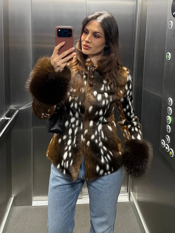 LÉOPARD – Leichte Damenjacke mit Leo-Print