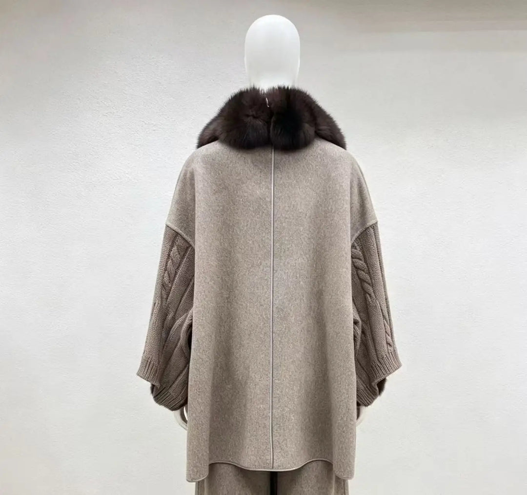 SIENNA – Echtpelzjacke mit Animal-Print