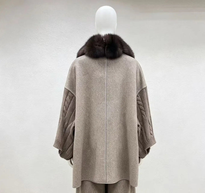 SIENNA – Echtpelzjacke mit Animal-Print