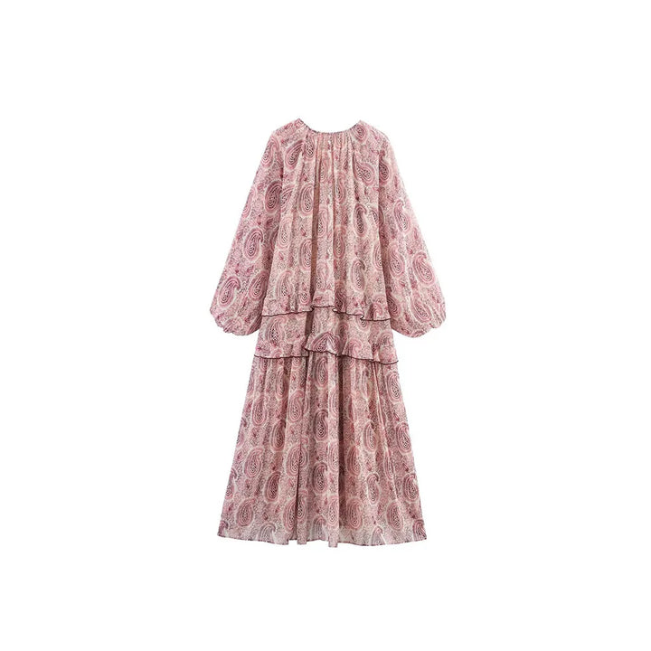 VIVIENNE Chiffon Midi Dress – Elegantes Midikleid mit Volants