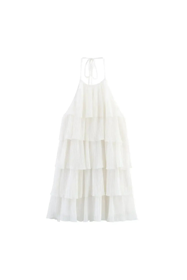Luna Sun Dress – Rückenfreies A‑Linie Sommer‑Minikleid