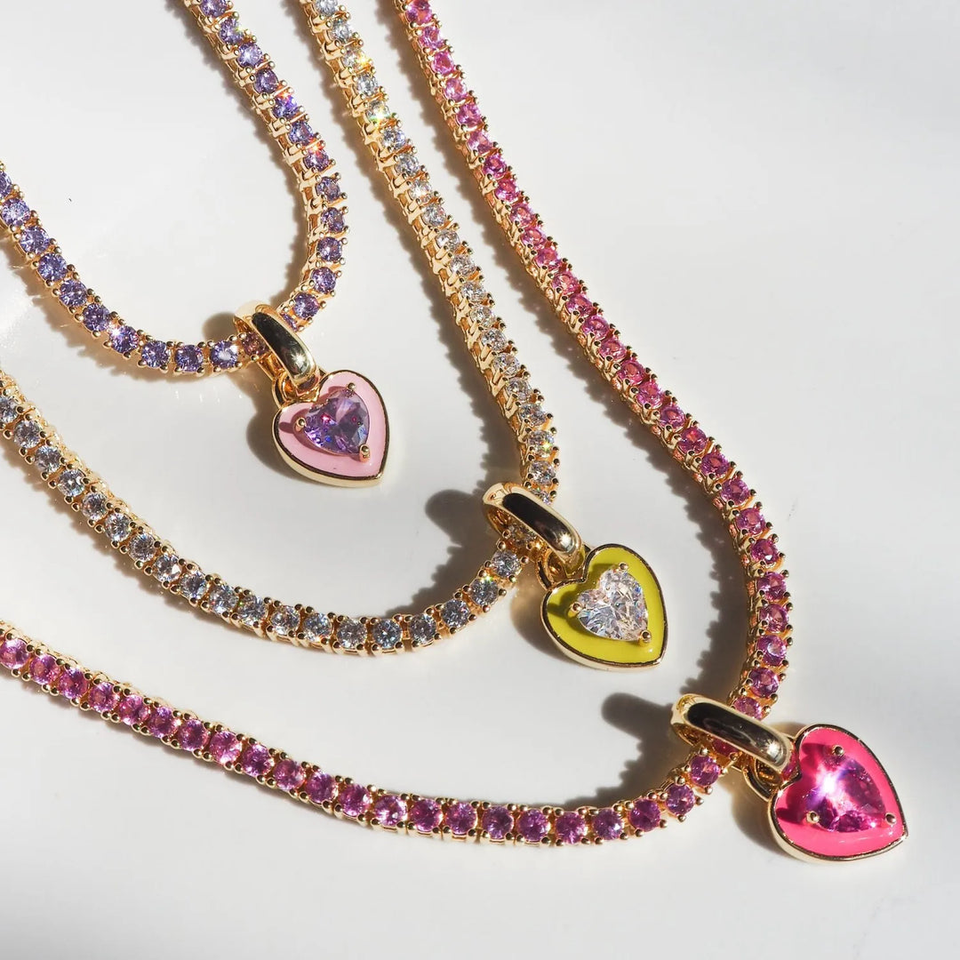 VALENTINE Heart Necklace – Herz Halskette aus Titanstahl mit Zirkonia