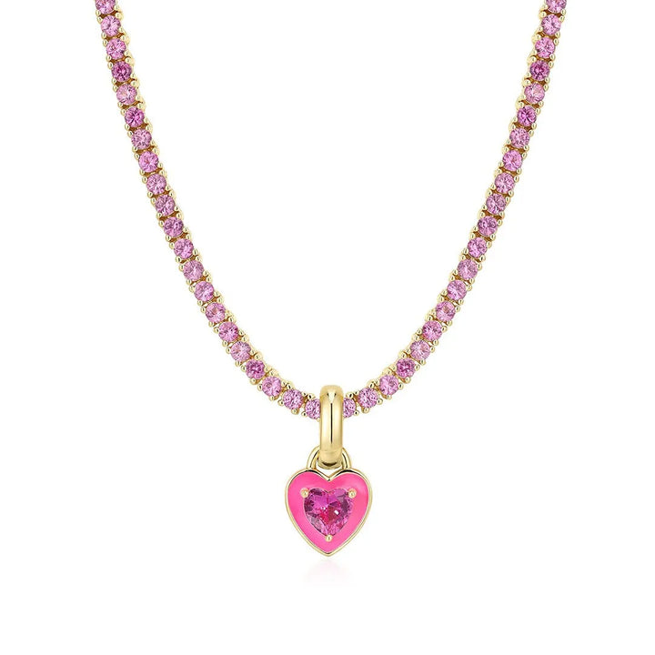 VALENTINE Heart Necklace – Herz Halskette aus Titanstahl mit Zirkonia