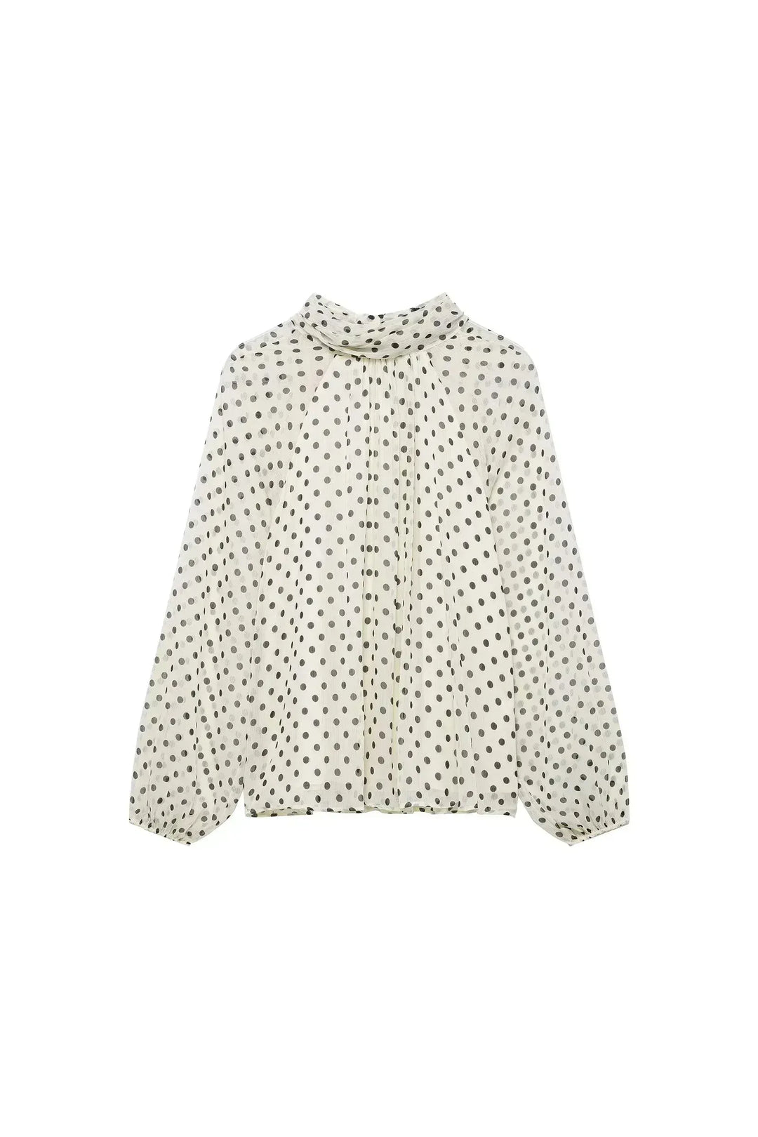 Camille Chic Blouse – Polka Dot Bluse mit Schleifen-Detail