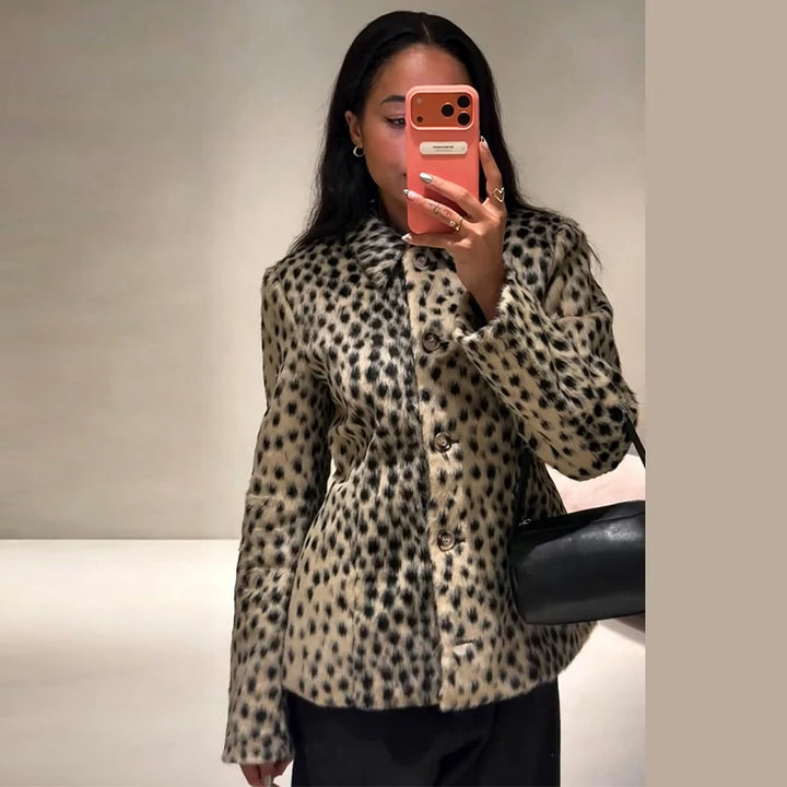 LÉOPARD – Leichte Damenjacke mit Leo-Print