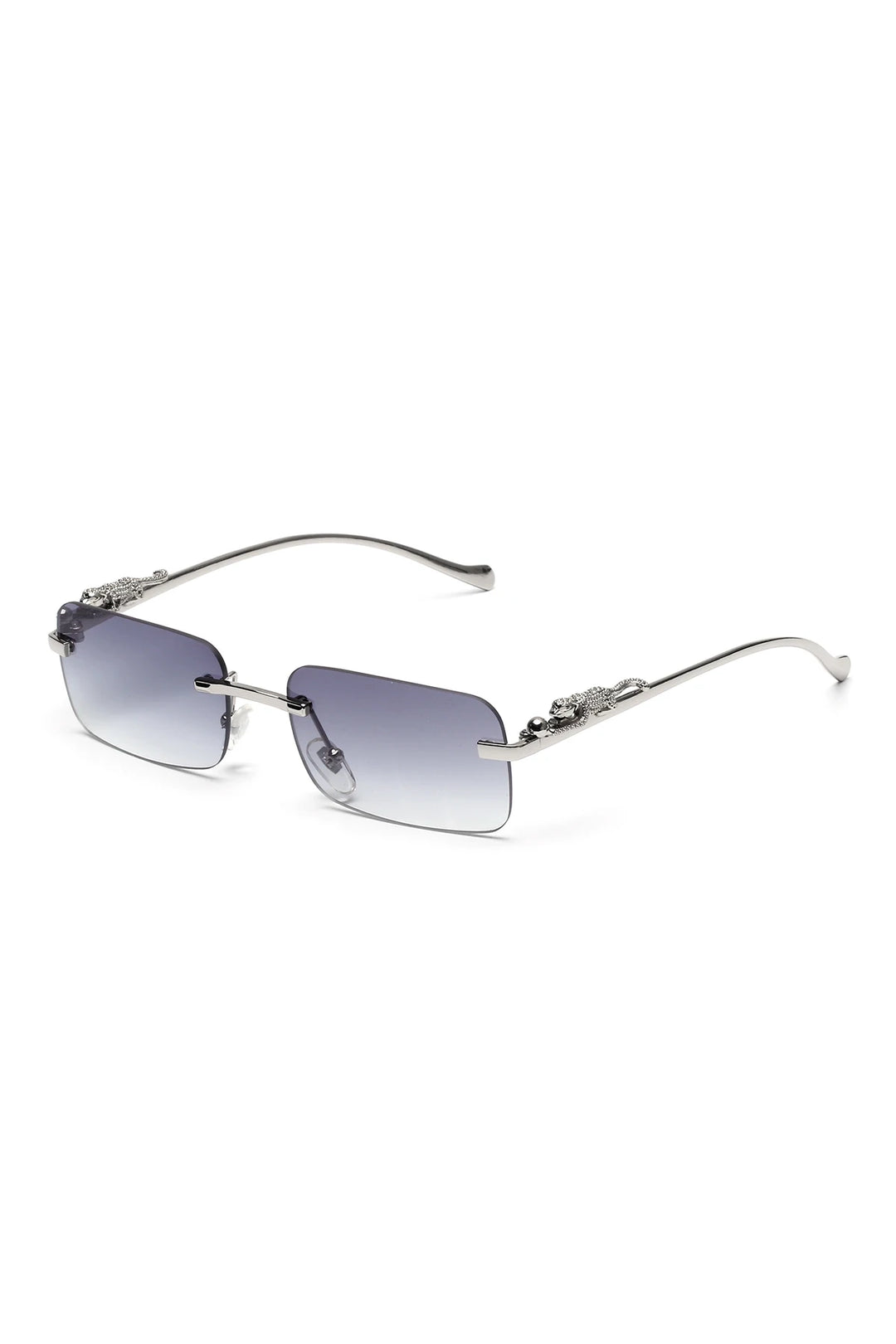 Ruiao rimless sunglasses UV400 fashion square metal glasses for men women designer man's brand sun glasses shades for outdoor