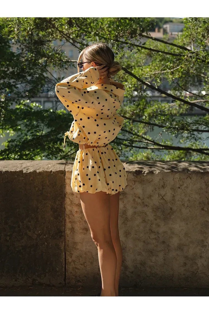 Isabella Polka Dot Set – Lässiger Sommer-Zweiteiler für Damen