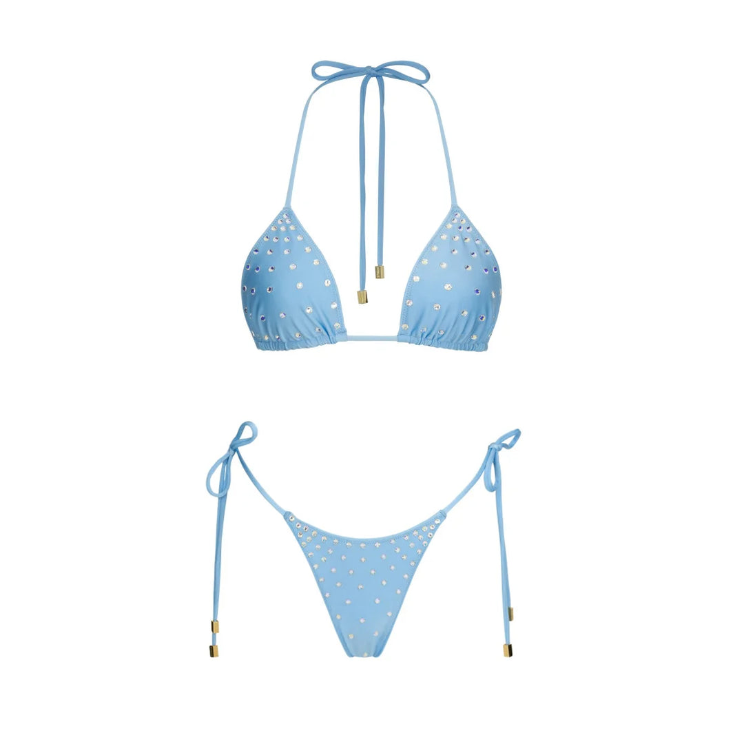 Bikini Luna – Eleganter Bandeau Bikini mit Sarong