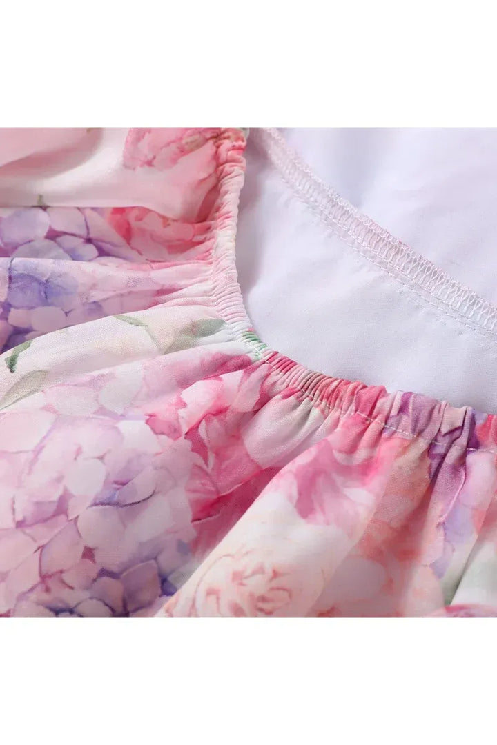Floral Backless Mini Dress – Chic Summer Party Dress