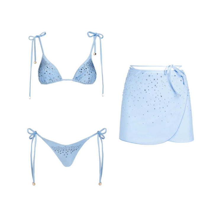 Aurora Diamond Bikini – Sexy 3-teiliges Damen-Badeoutfit