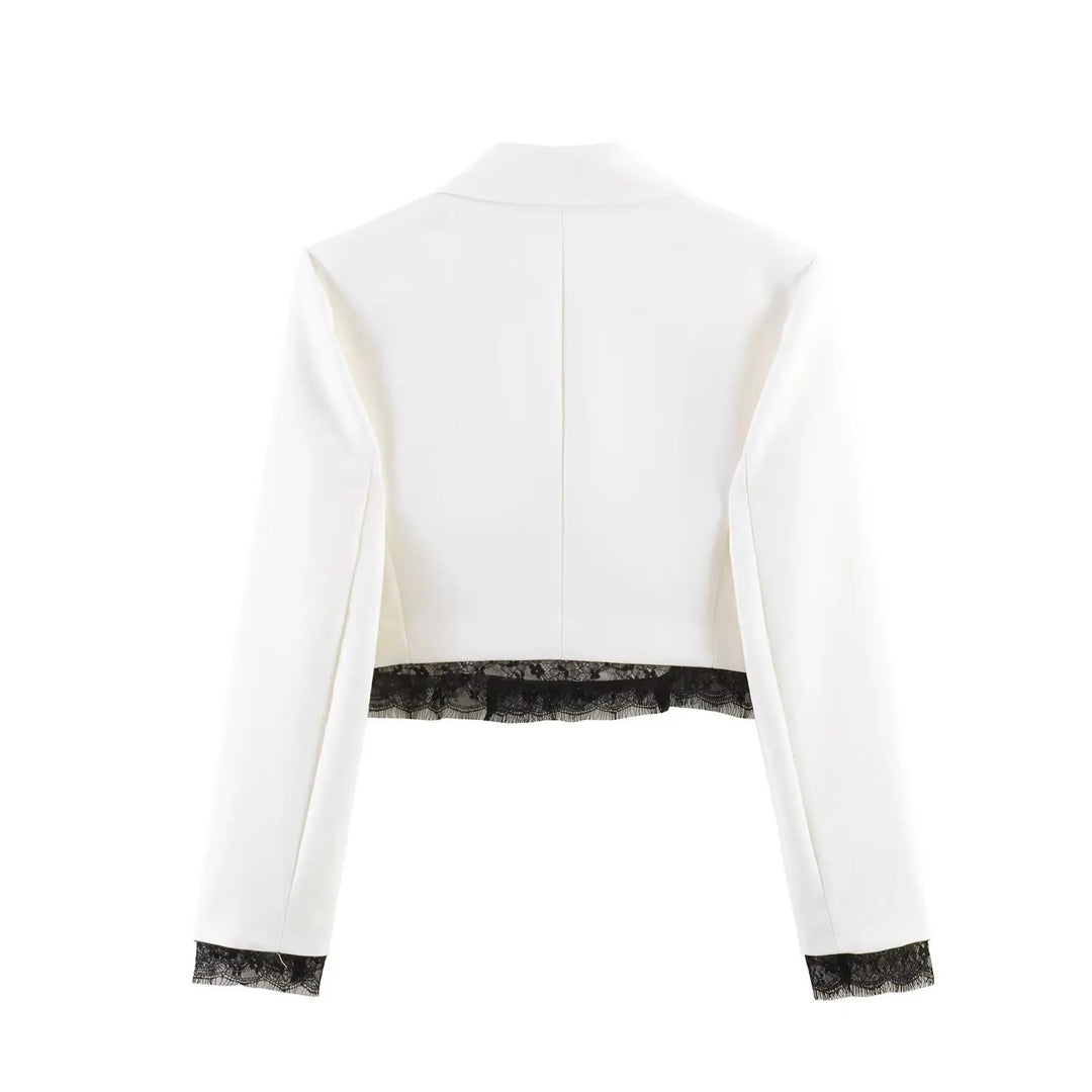 Victoria Lace Set – Eleganter Blazer-Shorts-Zweiteiler für Damen