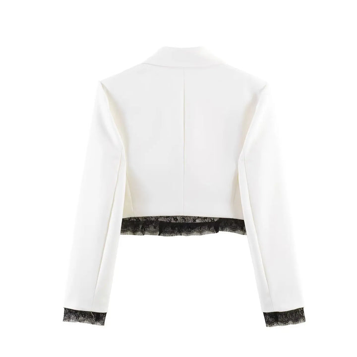 Victoria Lace Set – Eleganter Blazer-Shorts-Zweiteiler für Damen