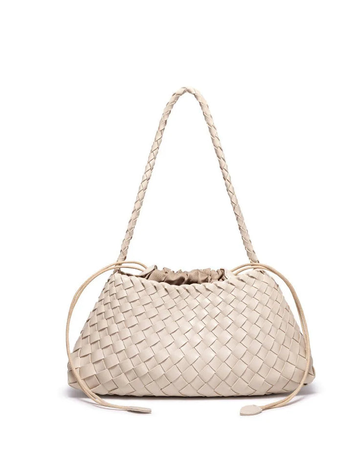 SOFIA Woven Bucket Bag – Elegante geflochtene Schultertasche