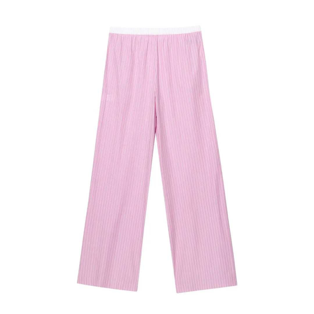 Emily Striped Pantsuit – Lässiger Zweiteiler für Damen