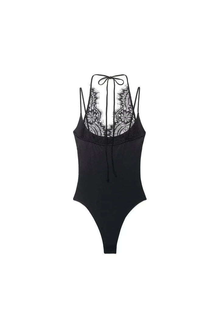 Lace Halter Backless Jumpsuit – Sexy Summer Bodysuit
