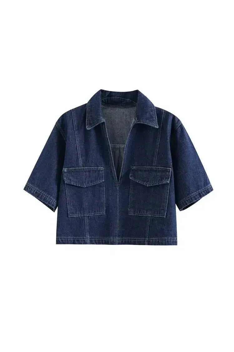 Mia Denim Chic – 2‑teiliges Damen Denim‑Set