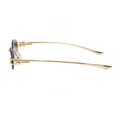 Luna Rimless Oval UV400 Sunglasses – Produktansicht 2 | MIRAÉE PARIS
