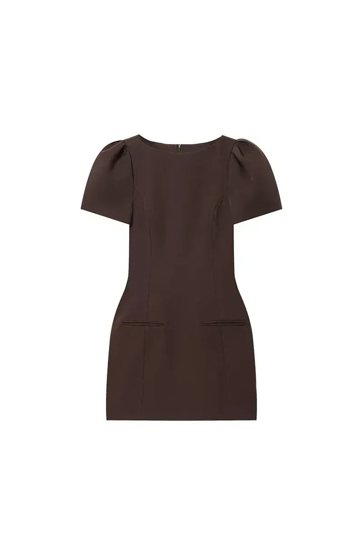 Seraphina Puff Damen Minikleid – Elegantes Schwarzes Abendkleid