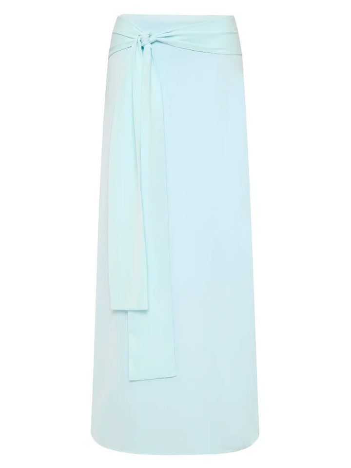 Solid Thin Skirts Set for Women Lace Up Strapless Tight Top Low Waist Straight Skirt 2026 NEW Summer Vacation Party Lady Outfit