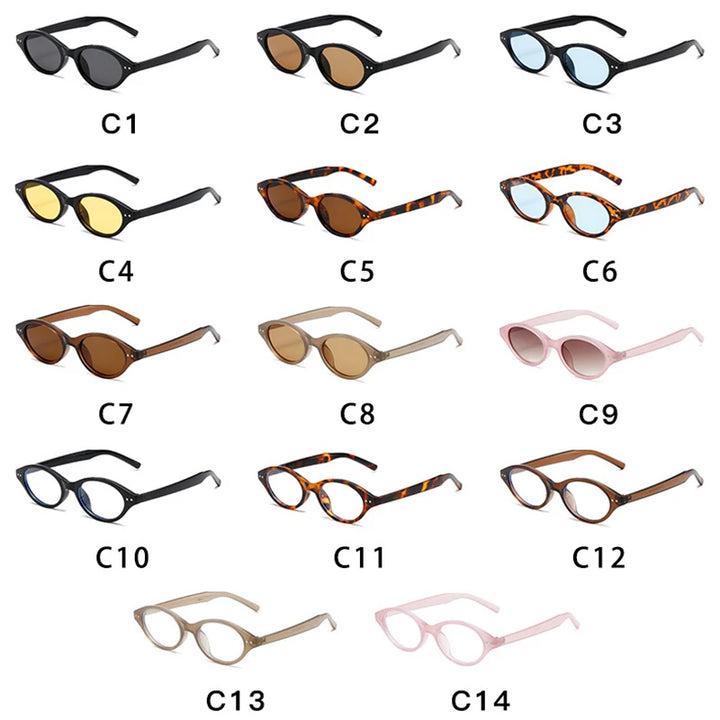 NOIRÉ Oval Sunglasses – Retro UV400 Sonnenbrille