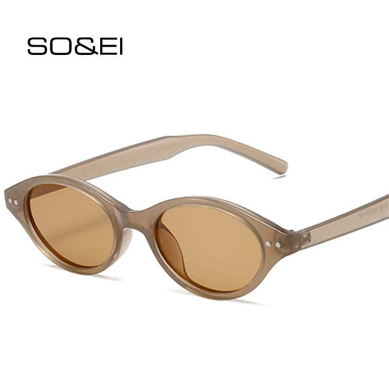 NOIRÉ Oval Sunglasses – Retro UV400 Sonnenbrille