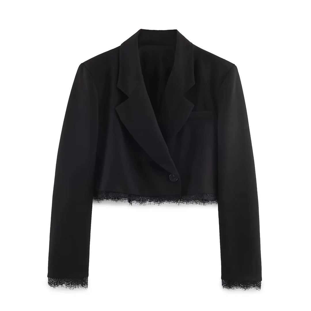 Victoria Lace Set – Eleganter Blazer-Shorts-Zweiteiler für Damen