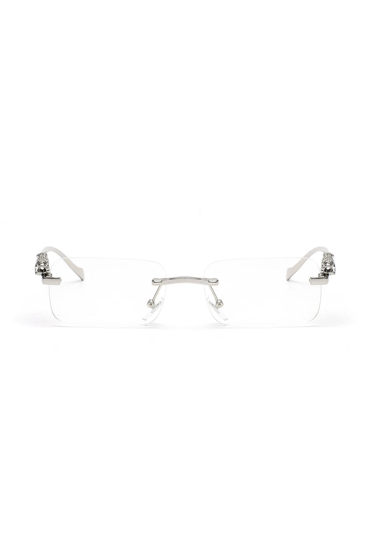 Ruiao rimless sunglasses UV400 fashion square metal glasses for men women designer man's brand sun glasses shades for outdoor
