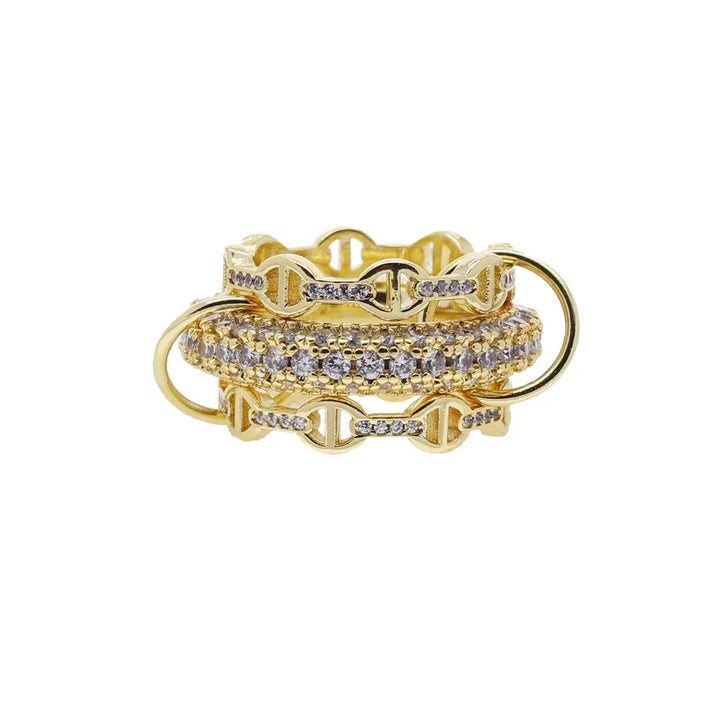 Élodie – Eleganter Zirkonia Ring mit 18K-Goldbeschichtung