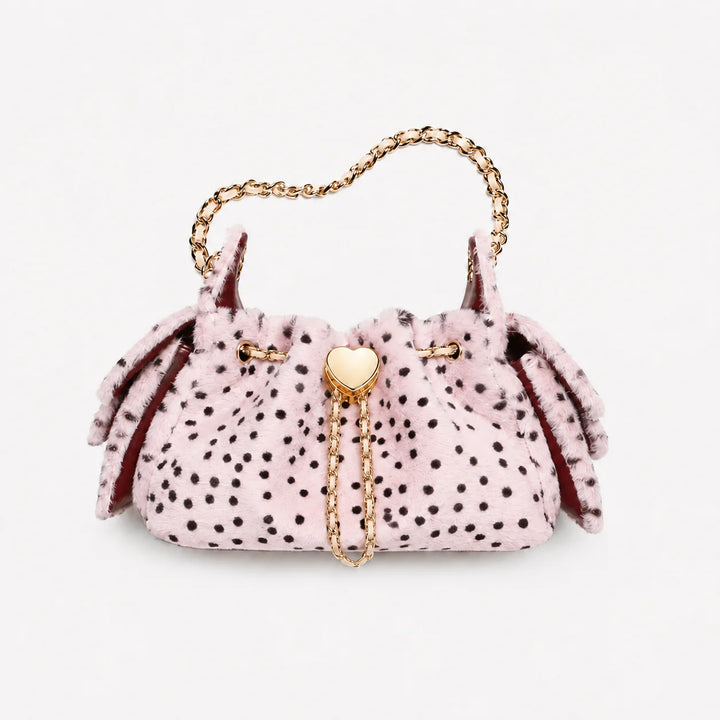 Léonie – Luxuriöse Faux-Fur Bucket Bag mit Leo-Print