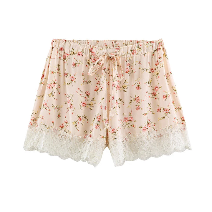 Velvet Lace Lounge Shorts
