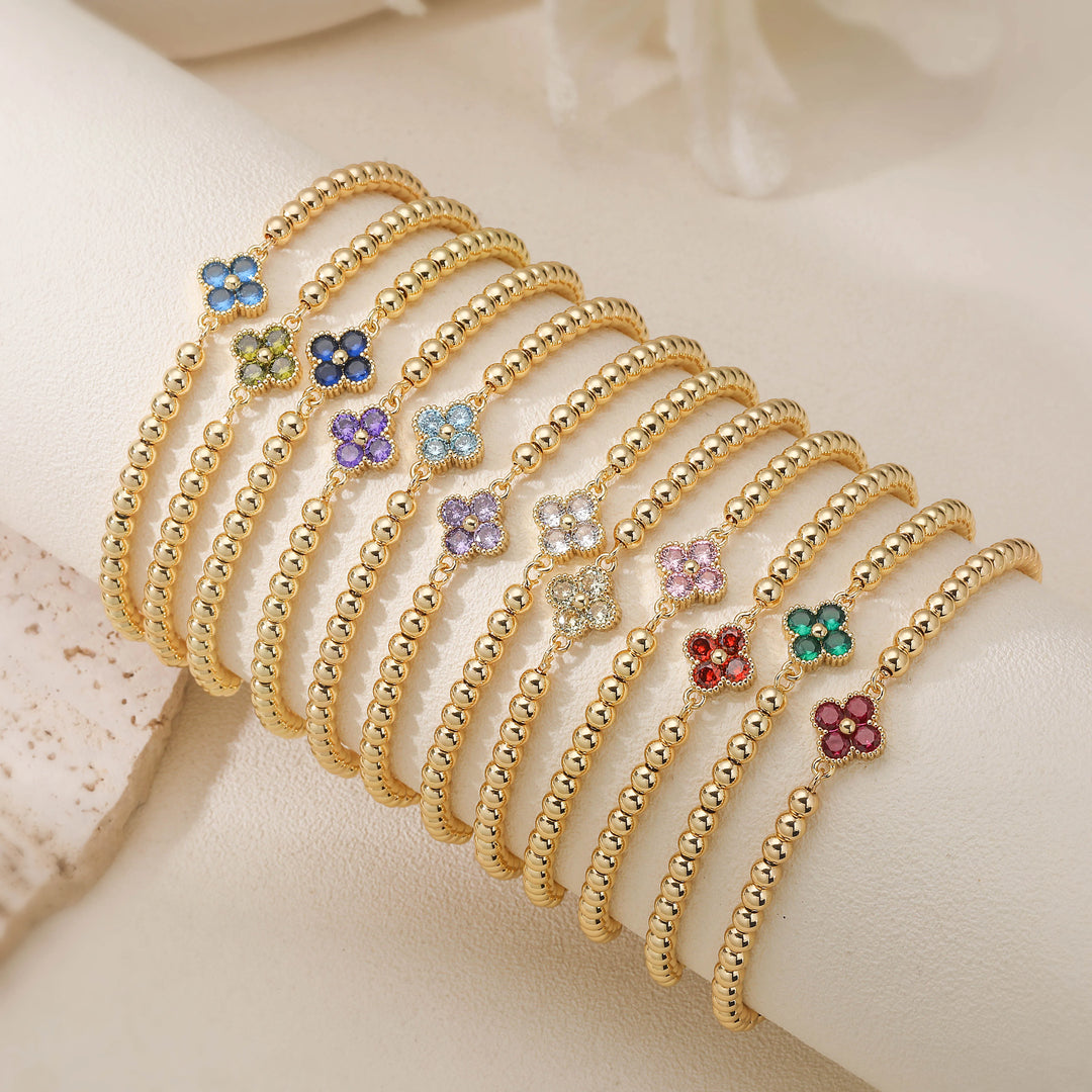 LUMINA Birthstone Bracelet – Verstellbares Geburtsstein Armband