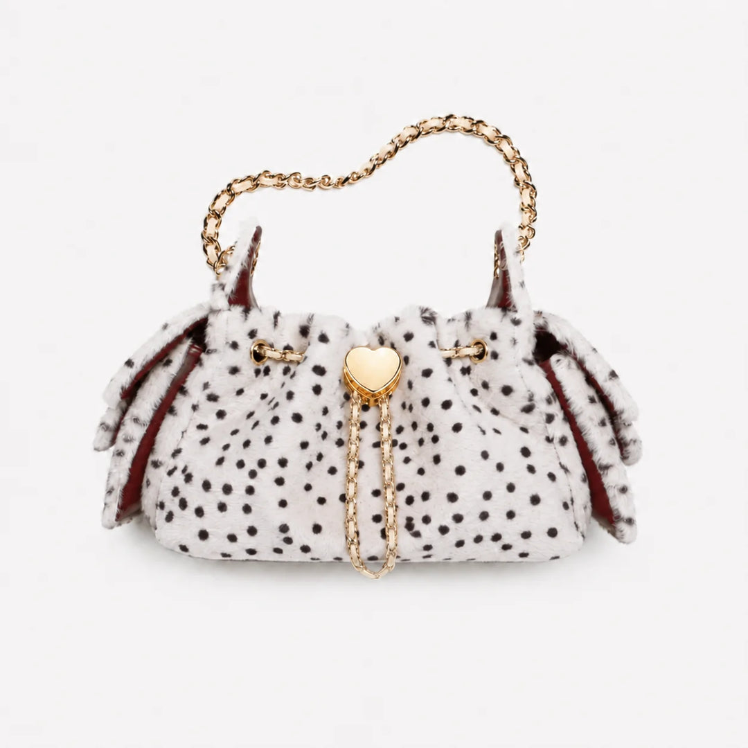 Léonie – Luxuriöse Faux-Fur Bucket Bag mit Leo-Print
