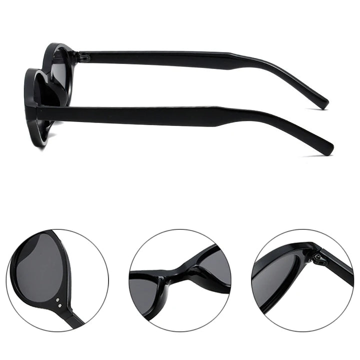 NOIRÉ Oval Sunglasses – Retro UV400 Sonnenbrille