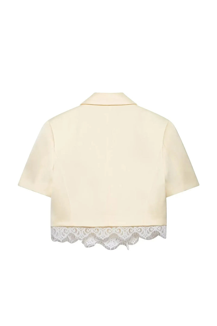 Lace Patchwork Blazer Set – Chic Summer Co-Ord