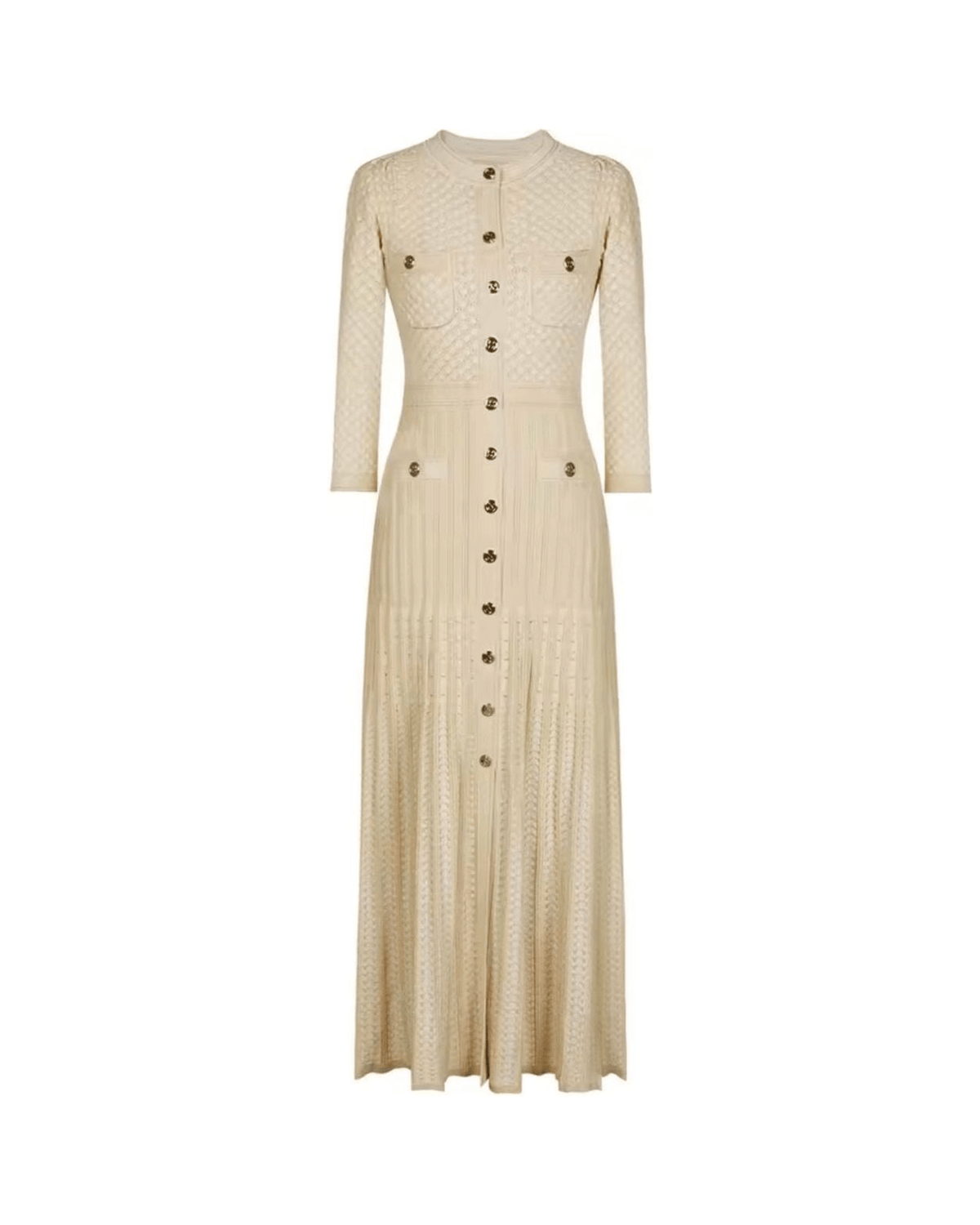 MIRAEE-UNIFORM-2026 | Amélie Kleid – Elegantes Damen Kleid mit Stil – Gelb – freigestellte Produktansicht auf weißem Hintergrund