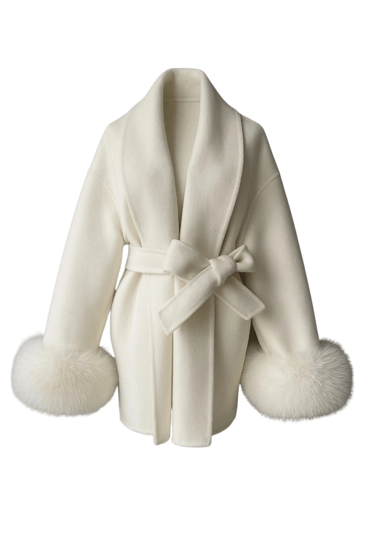 ARCTIC GRACE – Eleganter Wollmantel für Damen - Miraee Paris