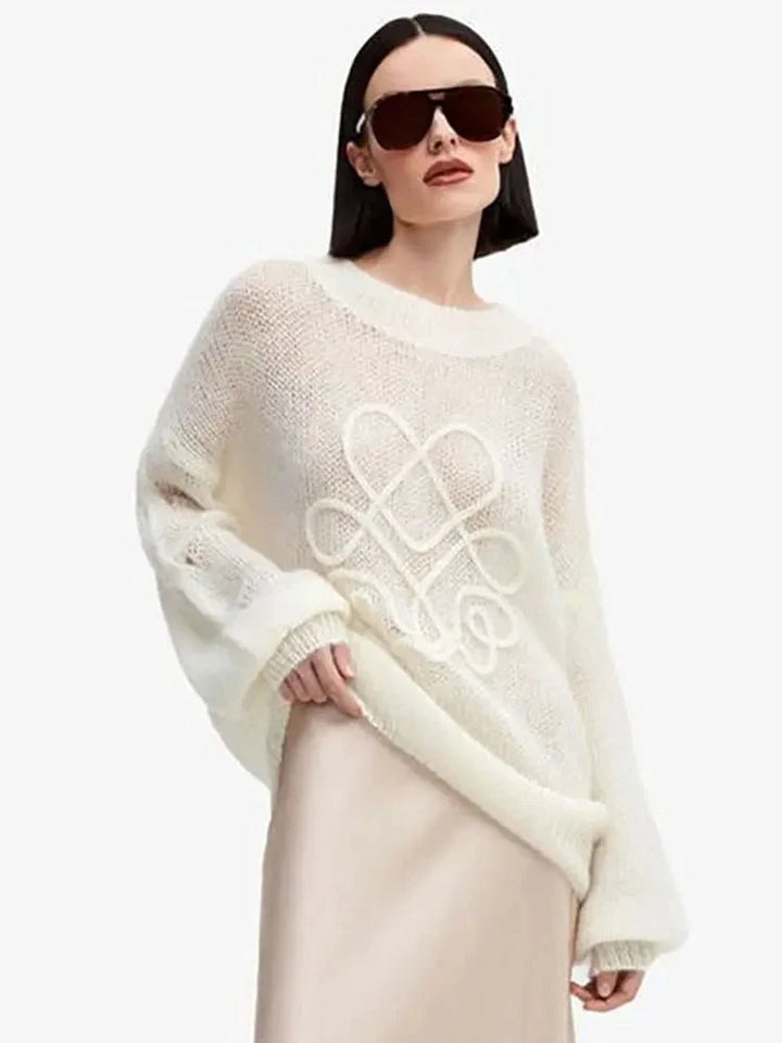 ARIA – Fashion Rundhals-Strickpullover - ZAYVI