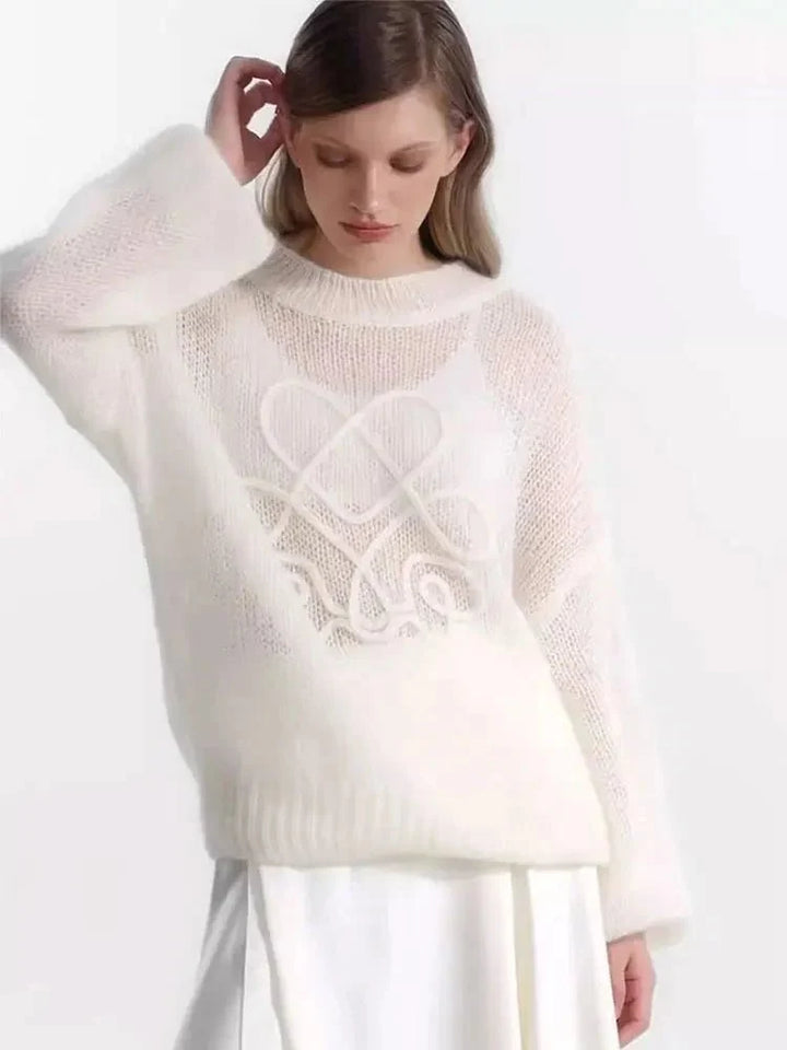 ARIA – Fashion Rundhals-Strickpullover - ZAYVI