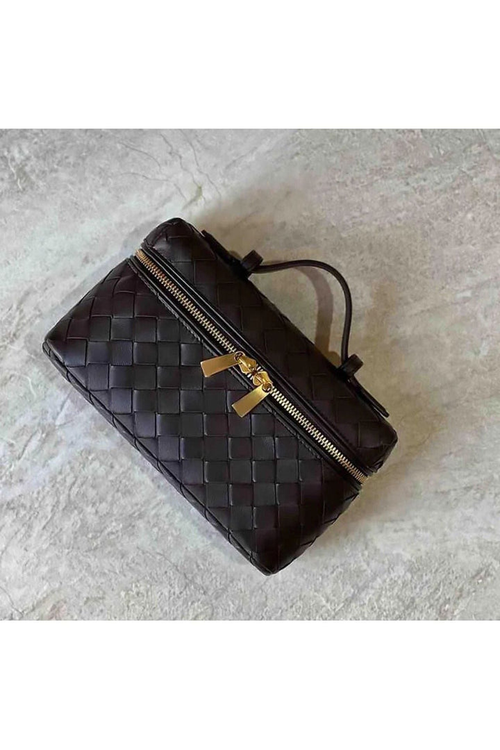 AURELIA – Luxuriöse Ledertasche mit Flechtdesign - ZAYVI