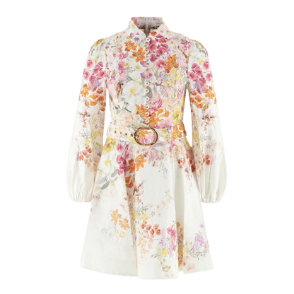 Aurora Bloom Belted Dress - Miraee Paris