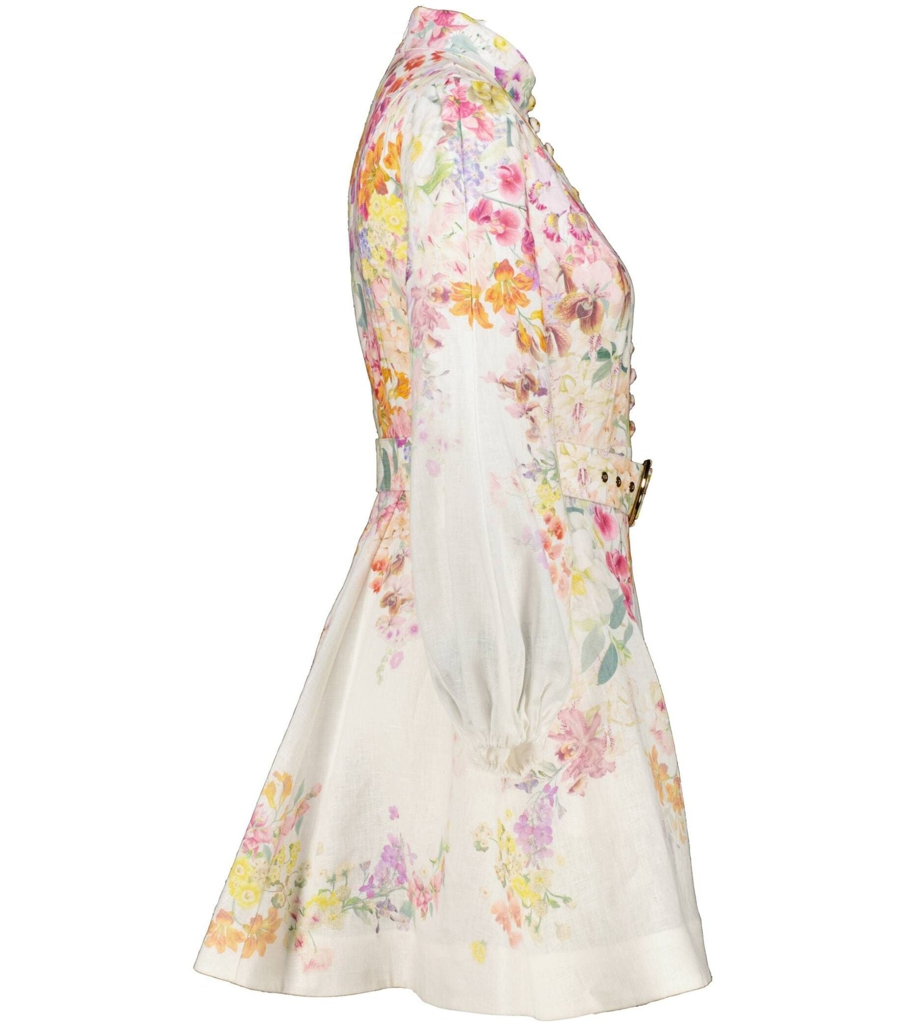 Aurora Bloom Belted Dress - Miraee Paris